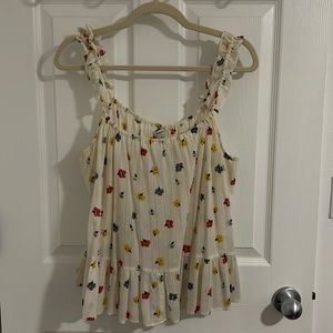 Madewell Floral Tank Blouse
